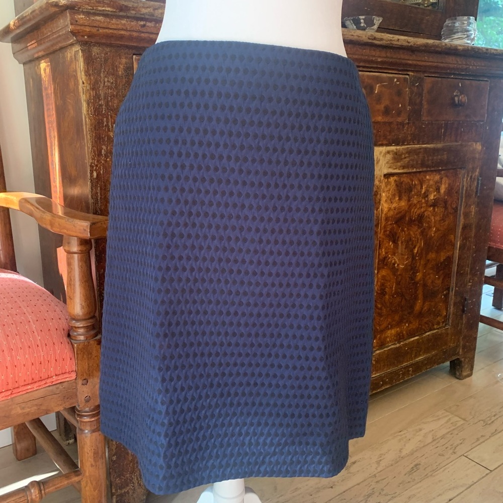 Boden navy blue/ black polka dot skirt